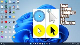 Easy Mouse Cursor Highlight | Windows 11