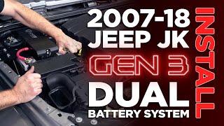 Jeep JK﻿ Gen 3 Dual Battery System Installation