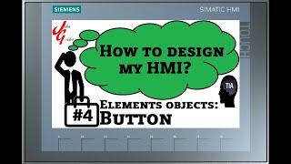 HMI Elements: Button  (TIA Portal/WinCC: #4)