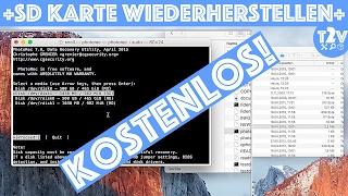 SD Karte wiederherstellen // Bilder, Videos & Daten retten // Testdisk & Photorec / MAC OS DEUTSCH