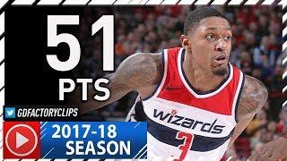 Bradley Beal EPIC Full Highlights vs Trail Blazers (2017.12.05) - Career-HIGH 51 Points!