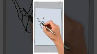 Art of Greatness: Sketching a Male Olympian in Action ️