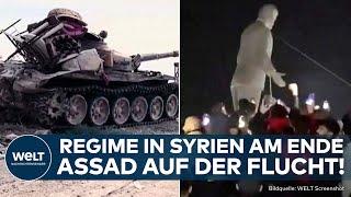 KRIEG IN SYRIEN: Assad am Ende! Machthaber auf der Flucht! Rebellen erobern Damaskus