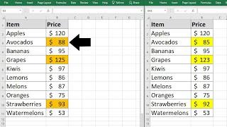 Quick comparison between two Excel files