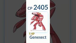 1 HP️Shiny Genesect Destroy Grunt Badly in #pokemongo