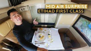 Mid Air Surprise on Etihad First Class B777 Flight