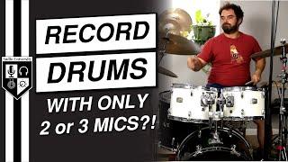 How To Record Drums At Home [With Only 1, 2, or 3 Microphones]
