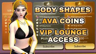 I subscribed to VIP ACCESS |Avakin Body Shapes|VIP Lounge Tour|Free Avacoins|Avakinlife 2023