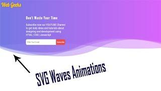 CSS Wave  Animation using SVG