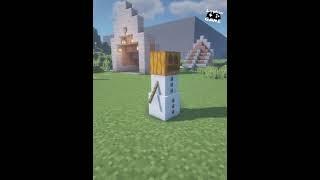 Minecraft | Creeper vs Snowman #Shorts