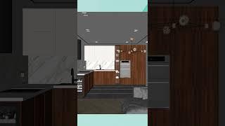 MODELADO vs RENDER SKETCHUP Y VRAY 6 - VISUALIZACIÓN ARQUITECTÓNICA #shorts