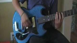 Teisco Blue sparkle SG electric guitar