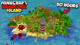 I Survived 50 HOURS On An ISLAND in Minecraft Hardcore (FULL MOVIE)