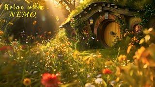 Summer Time in the Shire - Hobbit Land Ambience - Birds & Summer Insects Sounds / Relaxation & Sleep