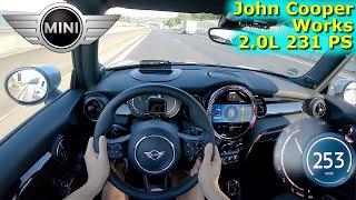 2023 Mini John Cooper Works 231 PS TOP SPEED AUTOBAHN DRIVE POV