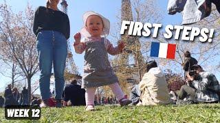 Reese Started Walking at the EIFFEL TOWER! (Living in Paris for a Month)