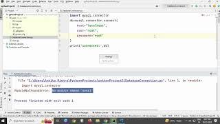 how to connect MySQL with Python || Connect to MySQl with PyCharm ||python database connection