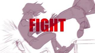 How to draw a FIGHT scene