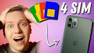 ЭТО РЕАЛЬНО?! 4 SIM КАРТЫ В ТВОЕМ АЙФОНЕ!! Как сделать несколько сим карт в iPhone?! РАБОЧИЙ Способ!