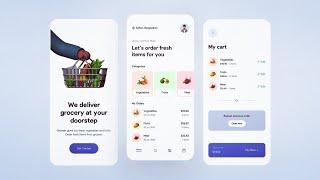  Grocery Shop App | Shopping App UI | Dribbble Design Clone | Flutter UI | Flutter Tutorial