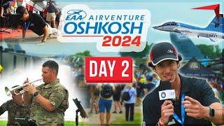 EAA AirVenture Oshkosh 2024 Day 2 | Aviation Gateway Park to T-38 Talon