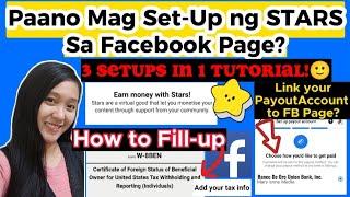 Paano Mag set-up ng Star sa Facebook Page| Set-up PayOut Account | Add tax Info