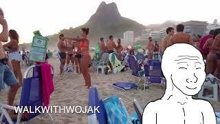 Wojak's Adventure at Leblon Beach, Brazil  | Beach Party