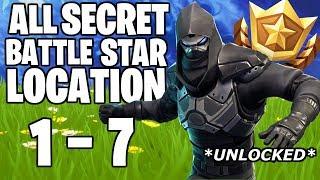 ALL HIDDEN FORTNITE BATTLE STAR LOCATIONS! FREE TIERS! SEASON 5 WEEK 1 - 7