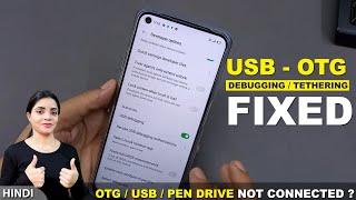 How To Fix USB Debugging Problem In OPPO A52 | USB Tethhering Not Working | OTG Connection In OPPO