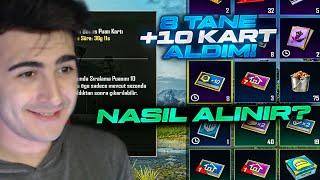 8 TANE +10 SEZON BONUS PUAN KARTI ALDIM! +20 PUAN KARTI NASIL ALINIR ? PUBG MOBİLE