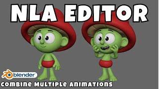 Combine Multiple Action Animations with NLA Editor | Blender Tutorial