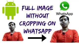 How to set full image as whatsapp profile picture without cropping (hindi)