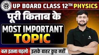 Class 12 Physics Most Important Topic | UP Board 12th Physics All Important Topics