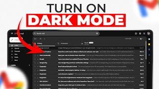 How To Enable Dark Mode In Gmail | Turn on Dark Mode in Gmail 2024! (Quick & Easy)