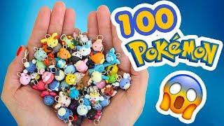 I MADE 100 MINIATURE POKEMON!! #100craftchallenge #epiccrafting