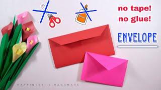 How to make Paper Envelope without Glue || Origami Envelope || Easy Envelope Ideas