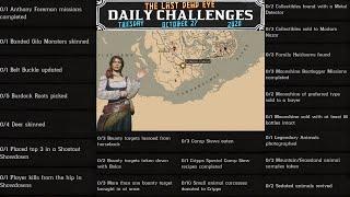 Daily Challenges Madam Nazar Burdock Root Banded Gila Monster Deer Anthony Foreman Locations RDO