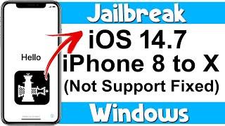 iPhone 8 to X iOS 14.7 || Jailbreak Sorry iPhone X is Not Supported || JailBreak Error Fixed