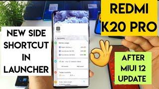 Miui 12 side shortcut mini control panel redmi k20 pro