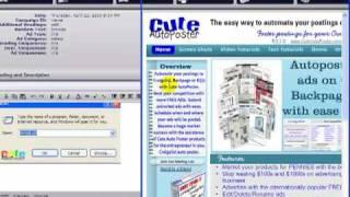 Craigslist - HTML Editor - Cute Auto Poster - Automate multiple postings
