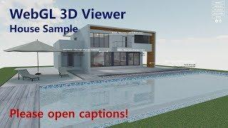 WebGL 3D Building Viewer - House Sample