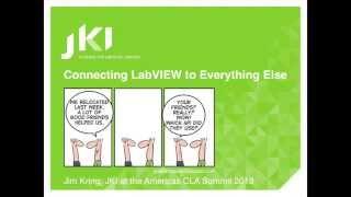 CLA Summit 2013: Connecting LabVIEW to Everything Else