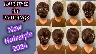 Hairstyle | Bun Hairstyle | Hairstyle for Weddings | 結婚式用の髪型 | 결혼식을 위한 헤어스타일 | easy Hairstyle