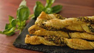 How to Make Pesto Puff Pastry Twists | Hungry AF