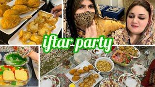 Dawat e iftar || iftar for friends n family || spicy chicken lolipop || potato wonton || Qorma