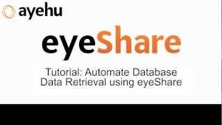 Ayehu eyeShare Automate SQL query