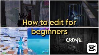 How to Edit a Fortnite Montage for *BEGINNERS* - CapCut Tutorial (Free Presets)