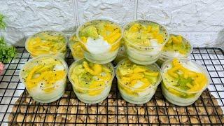 Resep Puding Cup Es Teler || Sajian untuk acara arisan dirumah