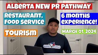 NEW PR Pathway In Alberta, Canada | Tourism & Hospitality | 6 Months Experience | AAIP