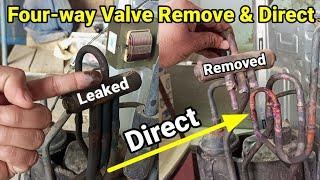 split ac four-way valve remove and direct|split ac reverse valve remove and direct|heat and cool